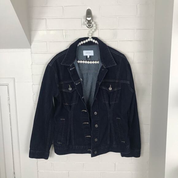 Current/Elliot The Corset Denim Trucker Jacket - Picture 4 of 9
